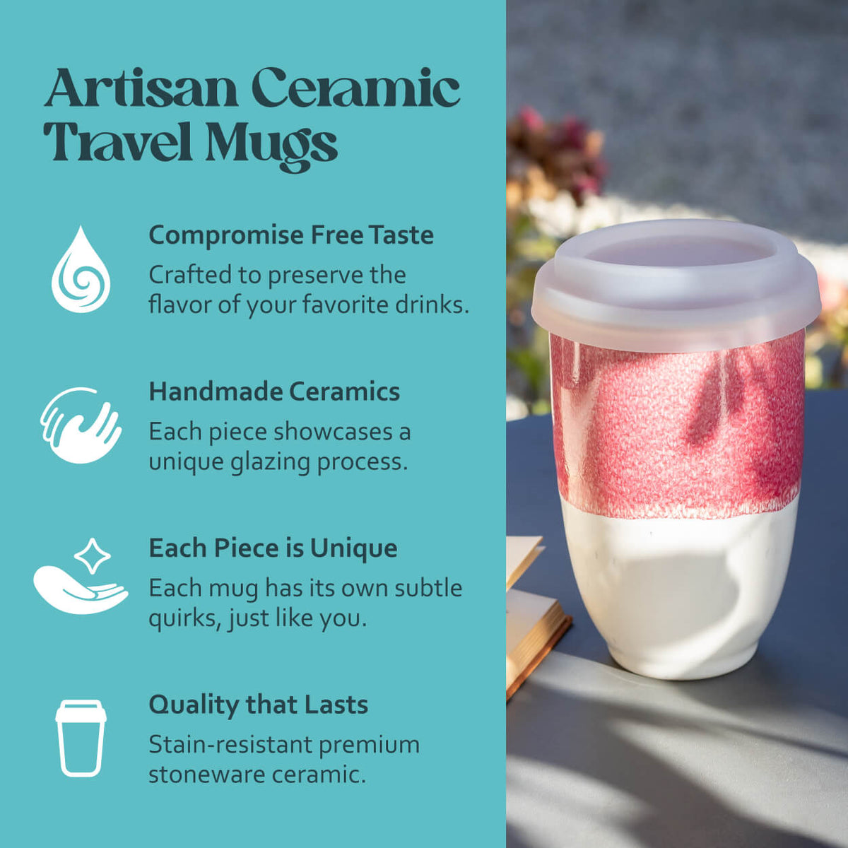 Coral Pink Cup 12oz