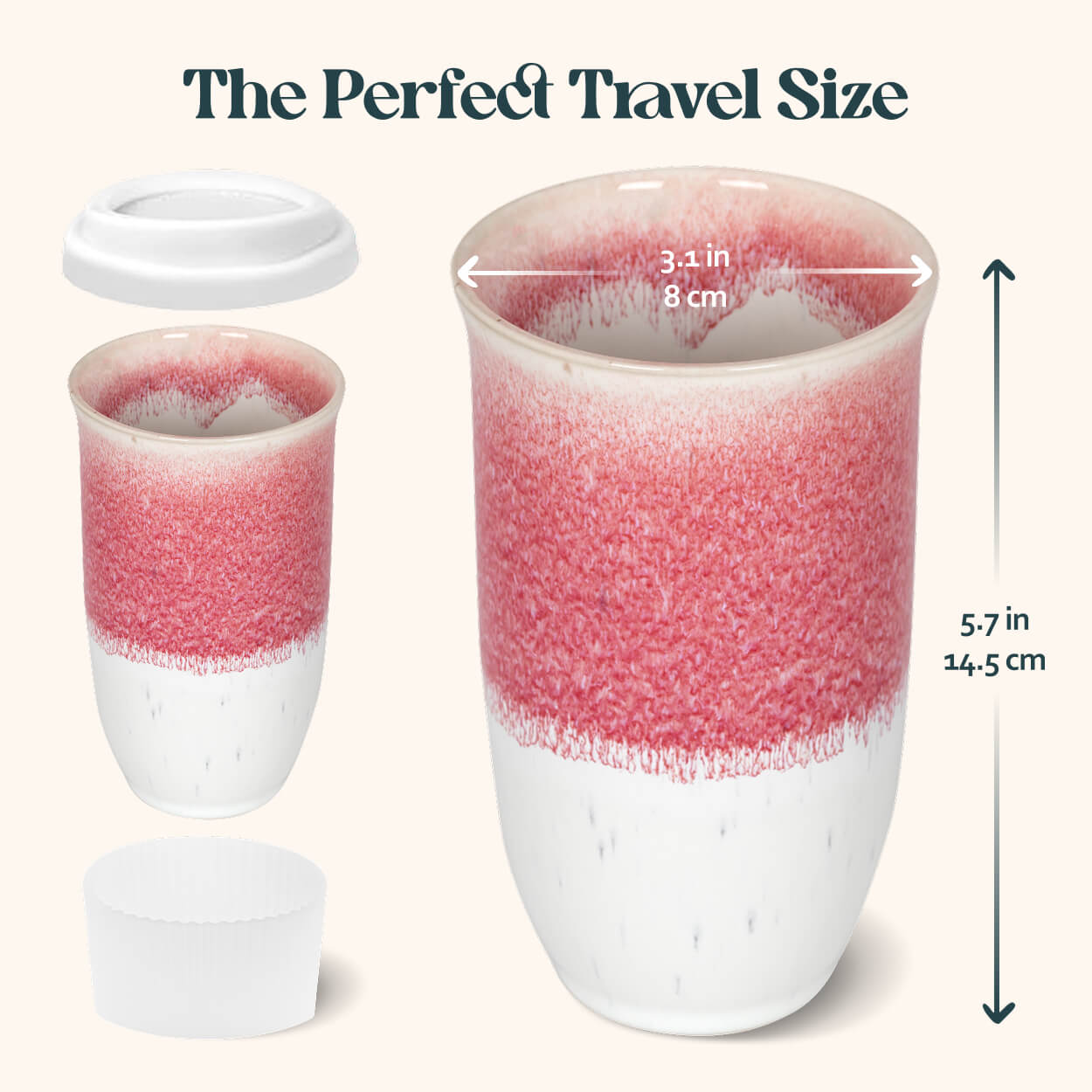 Coral Pink Cup - 16oz