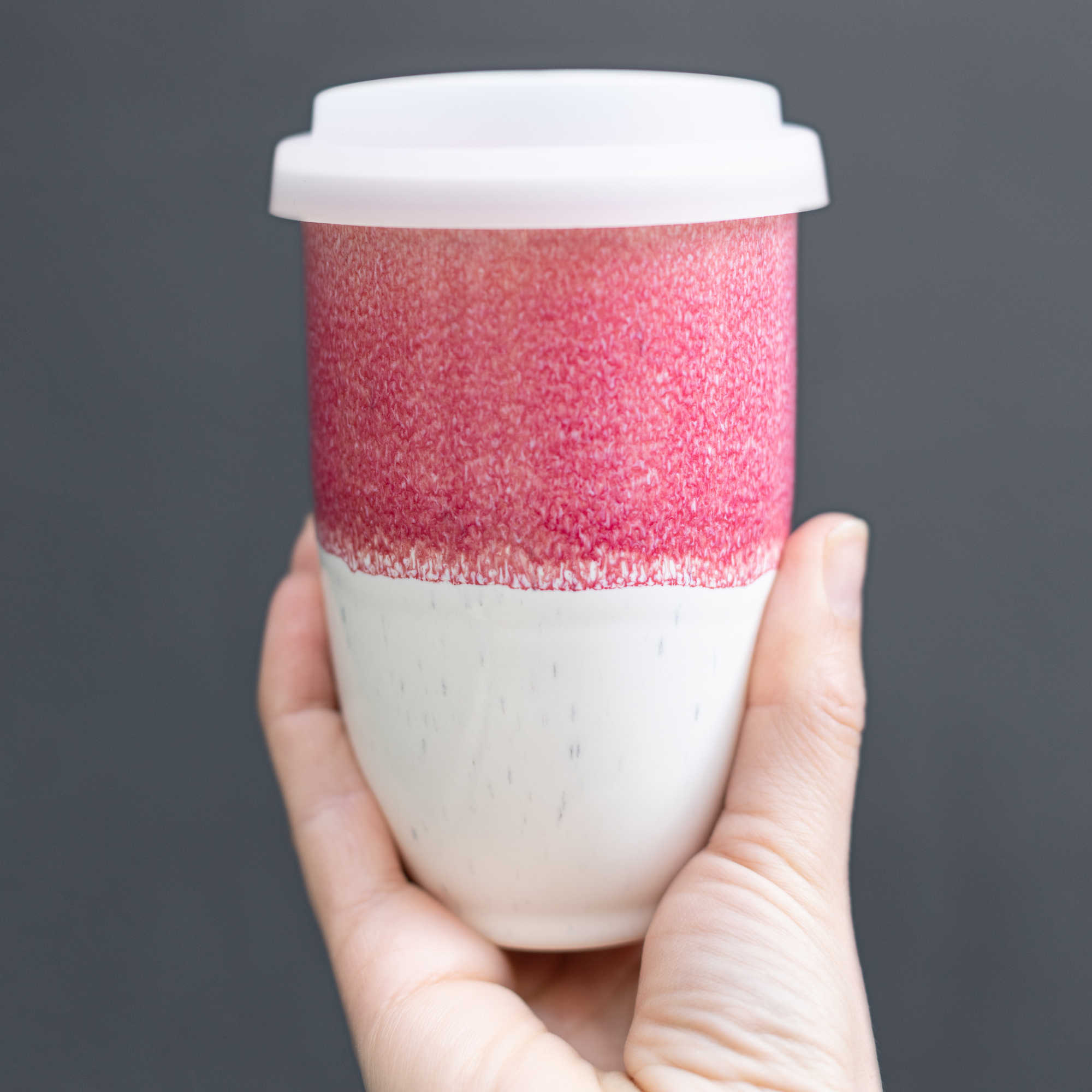 Coral Pink Cup 12oz